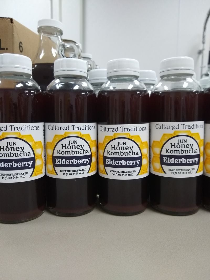 Cultured Traditions offers several flavors of jun, a fermented kombucha-type drink. Courtesy of Cultured Traditions 