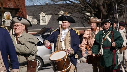 Revolutionary War Celebration by the Georgia Sons of the American Revolution, Washington-Wilkes Sons of the American Revolution and Kettle Creek Daughters of the American Revolution. 9 a.m. to 3:30 p.m. today. Courthouse Square, Washington, Wilkes County. Events will be Raising of Colors at 9 a.m., Colonial Parade 10-11 a.m., Battle Reenactment at 11 a.m. and War Hill Ceremony at Kettle Creek Battlefield at 2:30 p.m. all today. FishingNoble@gmail.com.