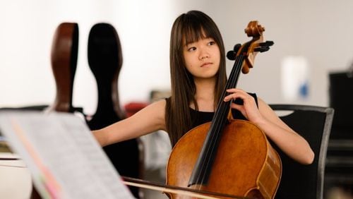 Student Lexine Feng is among the competitors in Atlanta’s Franklin Pond Chamber Music statewide competition. Going all-virtual this will be the nation’s first  socially-distanced chamber music competition ever. Photo credit:Rand Lines