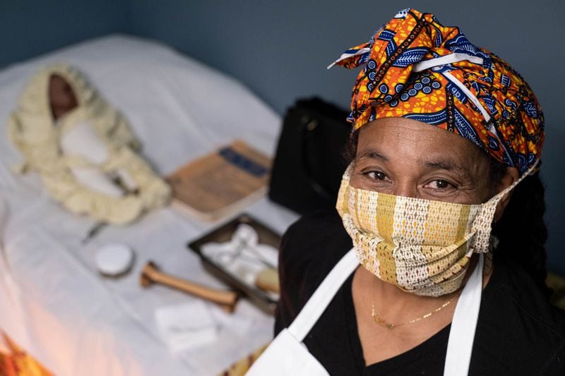 Sarahn Henderson has been a midwife for 41 years in metro Atlanta and has extensively researched the history of Black midwives in the South. (Ben Gray for The Atlanta Journal-Constitution)