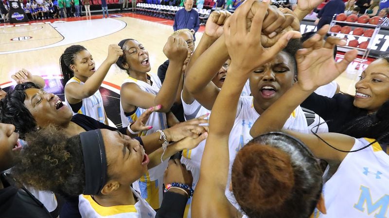  The Mays Raiders won the girls' Class AAAAAA state championship in 2017. (Curtis Compton/AJC)