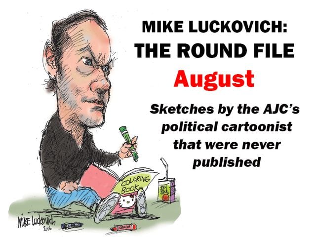 Mike Luckovich shares his Round File for August 2018