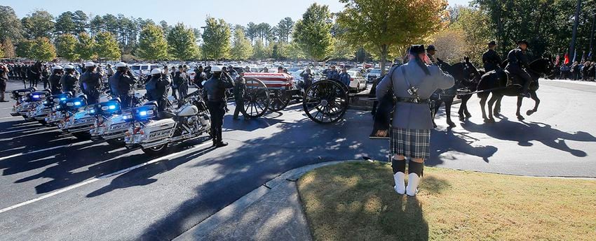 Photos: Gwinnett Officer Antwan Toney funeral procession