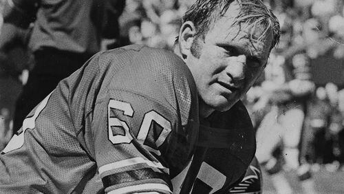 As a rookie, Falcons linebacker Tommy Nobis set the unofficial record for most tackles in a season at 294. (AJC File)