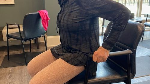Marcia Bosseler works out at SeniorFit Atlanta