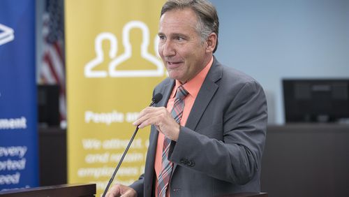 Fulton County Schools Superintendent Mike Looney announced an expansion to the district's new virtual academy.  (ALYSSA POINTER/AJC FILE PHOTO)