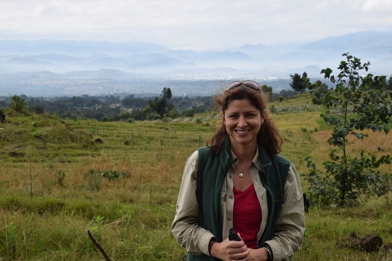 Tara Stoinski is the chief executive officer and chief scientific officer of the Dian Fossey Gorilla Fund, which is based in Atlanta but focuses much of its work in Rwanda and the Democratic Republic of the Congo. Photo courtesy of the Dian Fossey Gorilla Fund