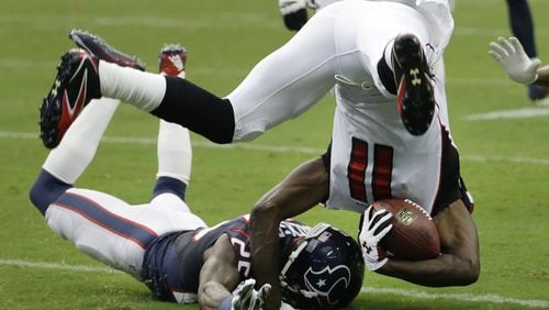 The Falcons have a lot riding on Julio Jones' surgically-repaired right foot. (AP Photo/David J. Phillip)