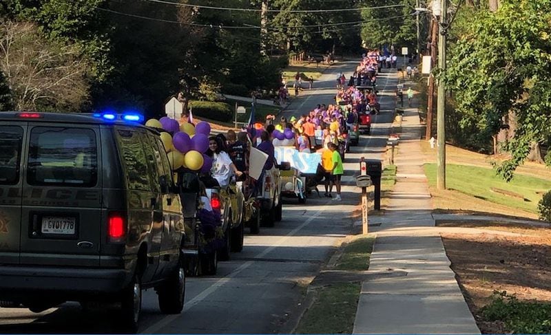 Lakeside High School usually holds a Friday afternoon parade as part of its homecoming festivities. Each class has a float and every sports team and club decorates a vehicle. Due to the pandemic, this year's parade was canceled. CONTRIBUTED