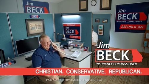 During his candidacy to become Georgia’s next insurance commissioner, Jim Beck’s campaign ad spoofing a popular State Farm commercial was a hit.