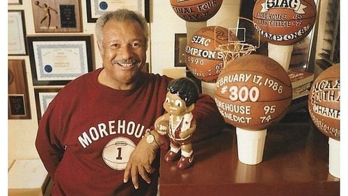 Arthur McAfee, the former Morehouse basketball coach and athletic director, had a 464-449 record at the collge. Morehouse went to the NCAA tournament for the first time ever in 1981 when his son Arthur III was on the team. With his experience at other colleges, he had a total of more than 500 wins in college basketball.