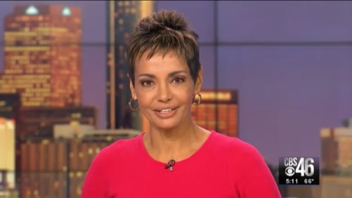 Gurvir Dhinda on her first day on air on CBS46's early morning news October 23, 2017.