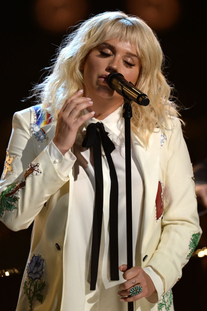 Kesha returned and paid homage to Bob Dylan. Photo: Getty Images.