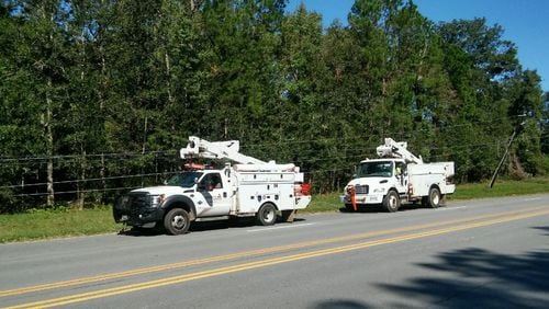 Georgia Power said it plans to restore service to more than 90 percent of its customers by Wednesday. (Credit: Georgia Power)