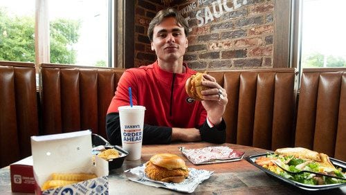 Athens-based Zaxby's restaurants tapped Georgia quarterback JT Daniels as brand its spokesman in an NIL deal announced Tuesday. (Promotional photo provided by Zaxby's)