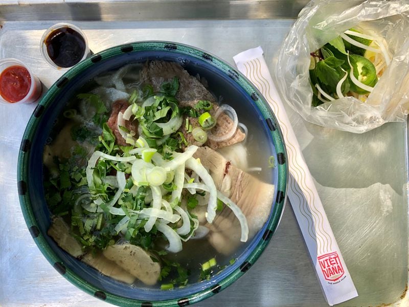 The special combination pho takeout from Vietvana Pho Noodle House in Avondale Estates. CONTRIBUTED BY WENDELL BROCK