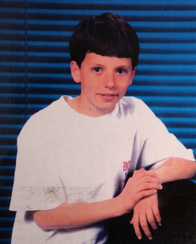 A copy of a photo of 11-year-old Levi Frady in 1997. He was killed soon after this school photo was taken.  (File photo)