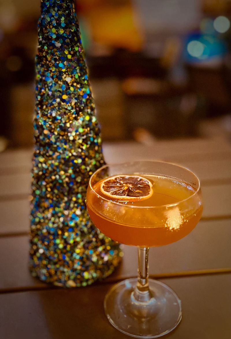 He's Got a Little Bit of Mississippi Leg Hound in Him at the Third Door's holiday pop-up is a boozy sipper.
Courtesy of The Third Door