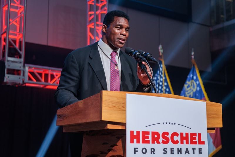 The State Election Board this past week voted to dismiss a complaint against a political action committee that supported Republican Herschel Walker's bid for the U.S. Senate in 2022. The PAC, 34N22, had been accused of vote-buying after it provided $25 gift cards to voters while asking them to consider casting their ballots for Walker. The board still found the practice "troubling," in the words of its chairman, and sent a letter to 34N22 admonishing it to act appropriately. (Arvin Temkar / arvin.temkar@ajc.com)