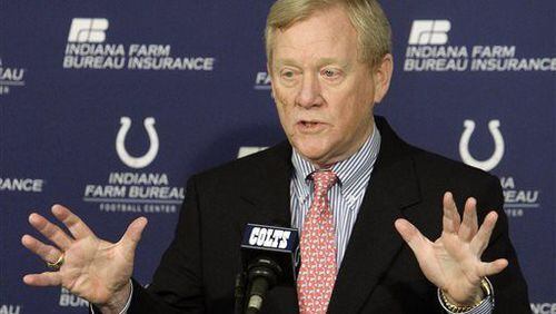 Also a power broker within the league, Bill Polian was inductied into the Pro Football Hall of Fame on Saturday, Aug. 8, 2015. (AP Photo/Darron Cummings, File)