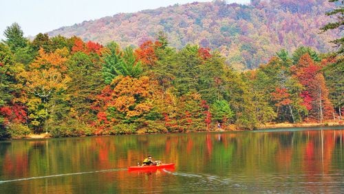 Early November color at Fort Mountain State Park’s lake in Murray County. Courtesy of Charles Seabrook.