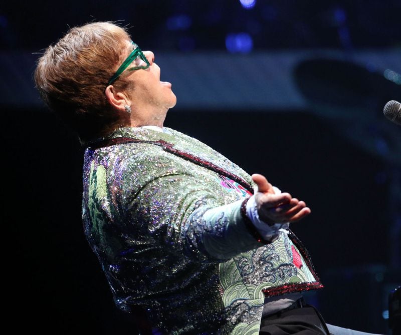 Elton John relished the love of the crowd at State Farm Arena on Friday night. Photo: Robb Cohen Photography & Video /RobbsPhotos.com