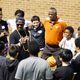 Bobby Gueh speaks to students at a summer retreat for Brothers Making Moves Enrichment Academy. Courtesy of Bobby Gueh