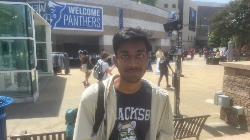 Raiyan Haque, 20, is a freshman at Georgia State University studying computer science. (Eric Stirgus / eric.stirgus@ajc.com)
