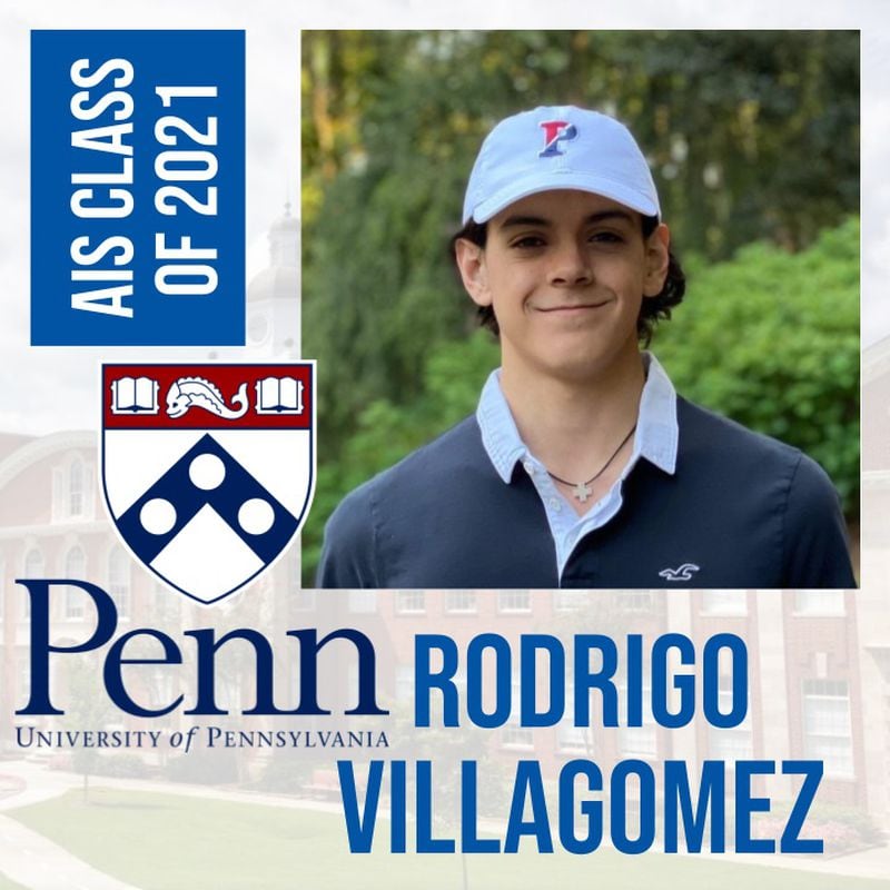 Rodrigo Villagomez, a senior at Atlanta International School, helps run an Instagram account that pays tribute to the members of his high school's graduating class of 2021 and announces where they are going to college. Villagomez is headed to the University of Pennsylvania. SUBMITTED PHOTO