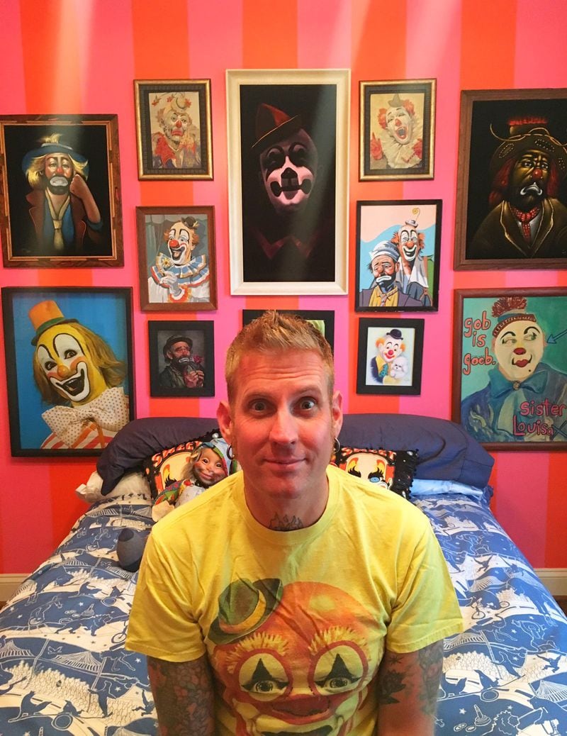  Mastodon drummer Brann Dailor in the "clown room" in his Atlanta home. Photo: Photo: Susanne Gibboney