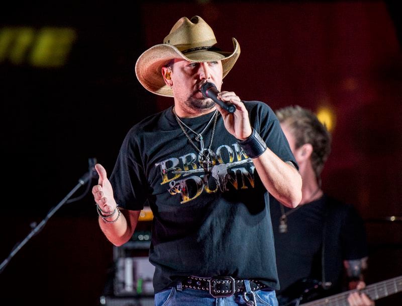  Macon native Jason Aldean (shown in June) happened to be performing when the gunfire began. (Photo by Amy Harris/Invision/AP, File)