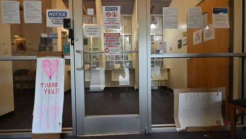 (file photo) The main entrance of Feminist Women's Health Center in Brookhaven, Georgia on Wednesday, June 29, 2022. (Hyosub Shin / Hyosub.Shin@ajc.com)