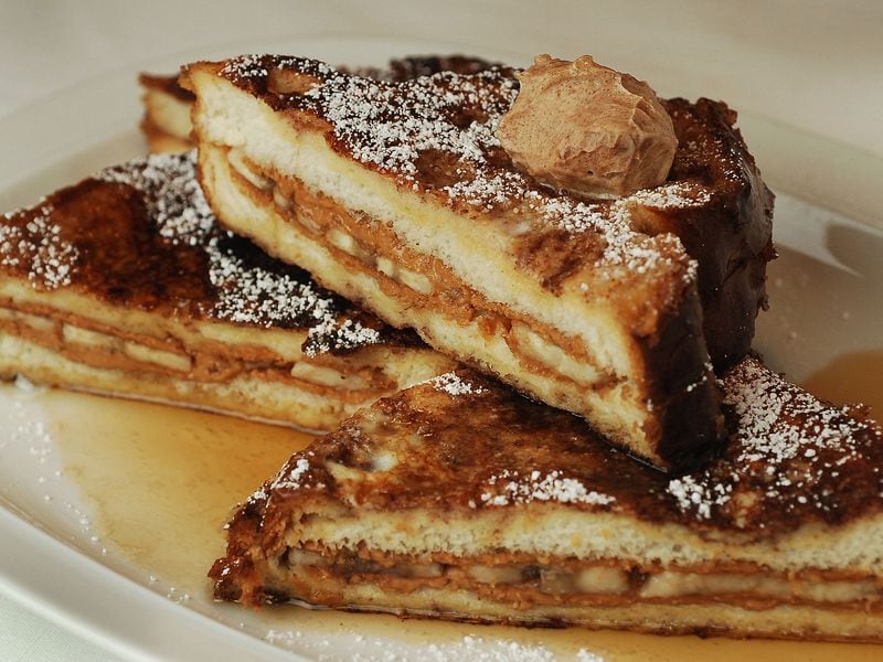  Peanut butter and banana stuffed French toast / AJC file photo