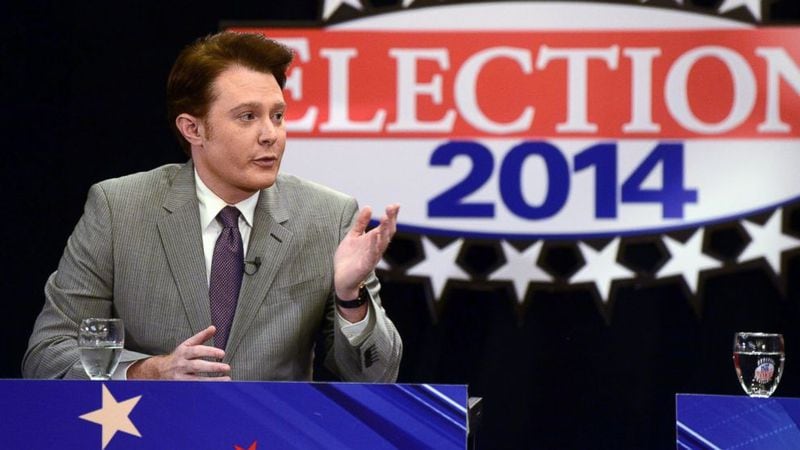 Clay Aiken during his first debate against Renee Elmers for the North Carolina 2nd Congressional seat. CREDIT: AP