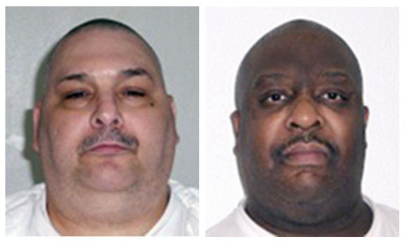 Jack Jones (left) and Marcel Williams were executed by lethal injection on Monday night, the first double execution in the United States in 17 years.