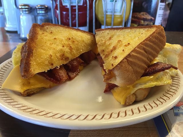 Waffle House's bacon, egg and cheese sandwich