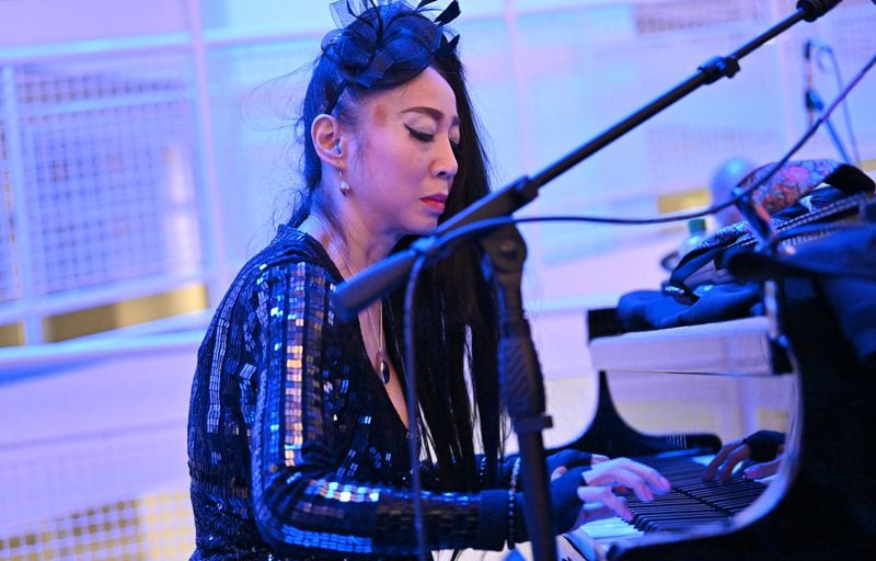 Jazz pianist Madoca Kawahara performs during Friday Jazz series at High Museum of Art, Friday, January 19, 2024, in Atlanta. This year marks the 50th anniversary of WCLK. (Hyosub Shin / Hyosub.Shin@ajc.com)