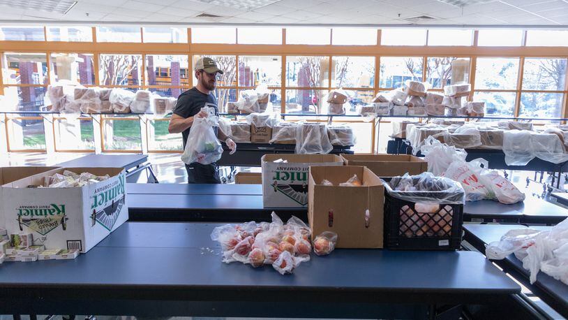 The Marietta City Schools district has distributed 40,000 meals since schools closed in March because of the coronavirus. PHOTO: MARIETTA CITY SCHOOLS.
