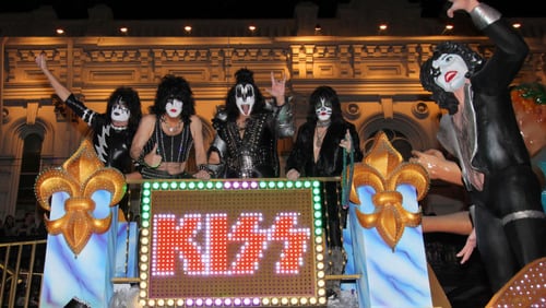 Rock 'n' roll band KISS was at Mardi Gras in February.