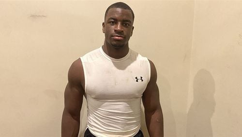 Branson Robinson is a high school senior running back at Germantown High School in Madison, Miss. A member of the Class of 2022, Robinson committed July 22, 2021 to play football at the University of Georgia. (Photo by Yancy Porter, 247Sports)