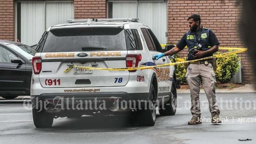 Two people are dead following a stabbing and police shooting Wednesday morning at a Chamblee apartment complex.