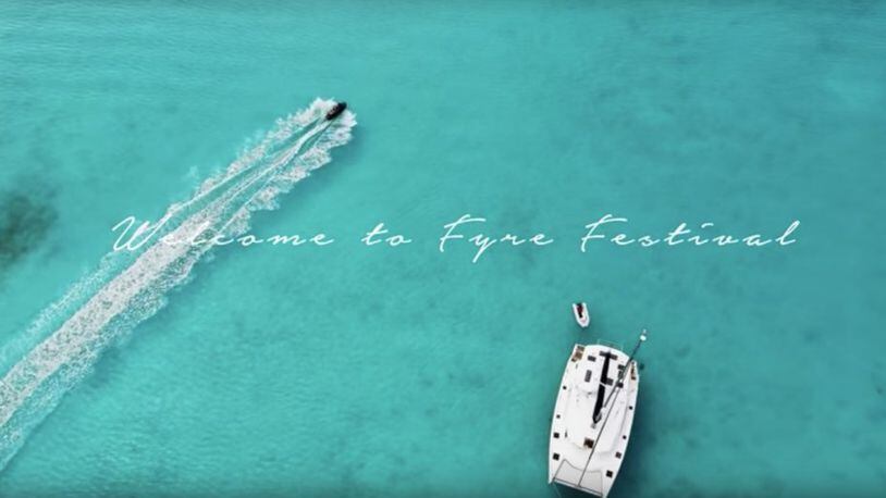 Screenshot from Fyre Festival’s promotional ad.