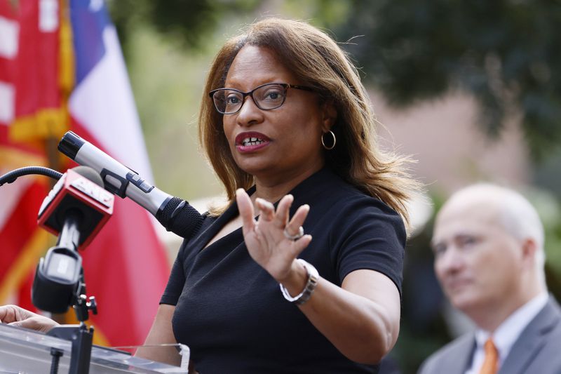 Adrianne Todman, deputy secretary of the U.S. Department of Housing and Urban Development, will be in Albany today highlighting the Biden administration’s policies to increase affordable housing in rural areas.  (Miguel Martinez/miguel.martinezjimenez@ajc.com)