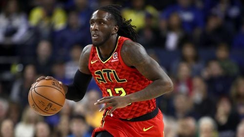 Taurean Princeof the Atlanta Hawks in action against the Golden State Warriors at ORACLE Arena on November 13, 2018 in Oakland, California.