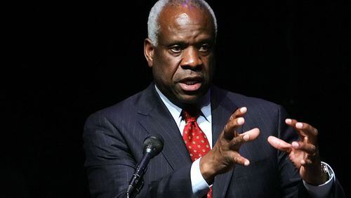 Supreme Court Justice Clarence Thomas in 2007. (AP Photo/Randy Snyder, File)