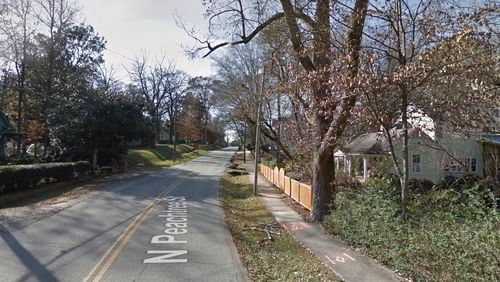 North Peachtree sidewalk project in Norcross will improve safety and address soil erosion. Courtesy City of Norcross