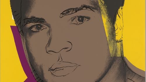 “Muhammad Ali,” from 1978, is part of an exhibit of 250 works by pop artist Andy Warhol on display at the High Museum of Art. Photo: courtesy Warhol Foundation for the Visual Arts, Inc.