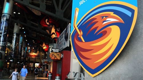 The Thrashers' logo disappeared from Atlanta's Philips Arena soon after the move to Winnipeg was approved.