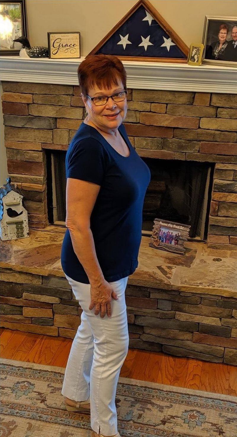 Mary Stegall of Woodstock, Georgia,  is 177 pounds and 64 years old in this picture, which was taken in September 2019. (credit: contributed by Mary Stegall)