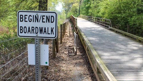This portion of the Big Creek Greenway heavily damaged during March storms is back open to the public.